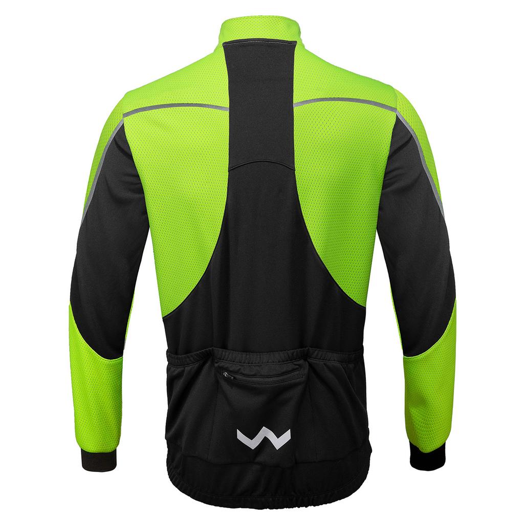 Winter Men Cycling Jacket Waterproof Windproof Thermal Fleece Jacket Coat Bicycle Running Riding Jacket