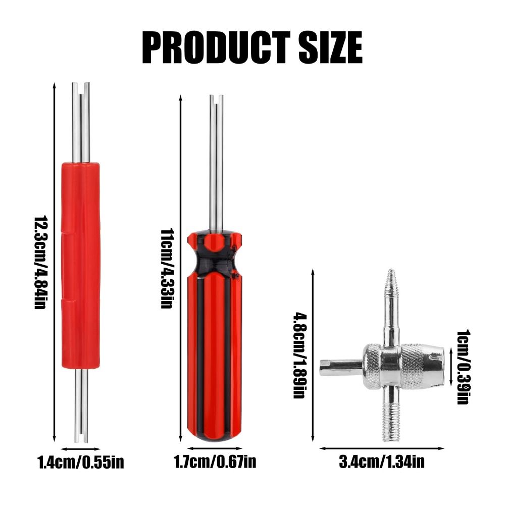 6 шт. Многофункциональный инструмент для снятия сердечника клапана Инструмент для ремонта шин Для автомобилей Грузовиков Мотоциклов Велосипедов