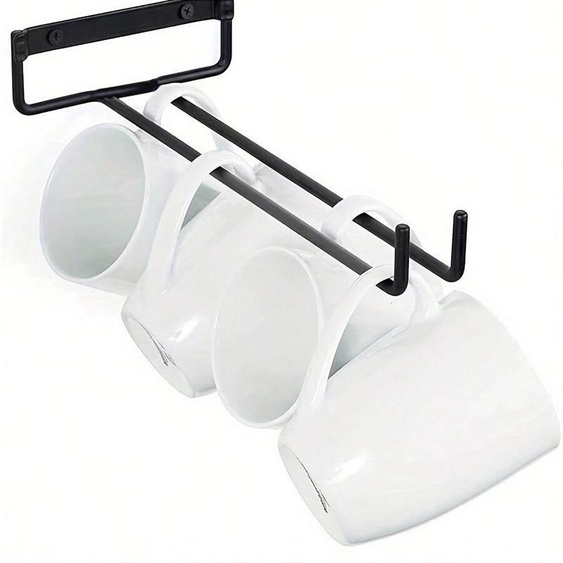 Настенный держатель для бокалов с винтами, кухонный держатель для винных бокалов, подвеска для чашек, подвесная стойка для бокалов, полка для хранения для бара, кухни