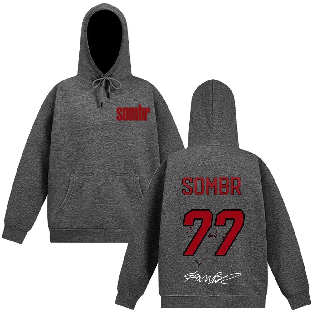 Толстовка Sombr The Late Nights & Young Romance Tour 2025 Мужская Женская С длинным рукавом Свободная Повседневная Эстетичная Толстовка Хип-хоп Пуловер
