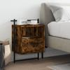 VidaXL Wall-mounted Bedside Table Smoked Oak 40x30x61 Cm Engineered Wood 833437