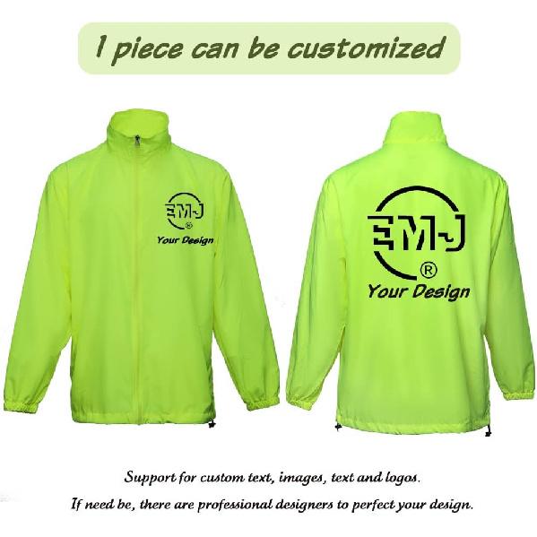 YOWESHOP Светоотражающая легкая тонкая ветровка Hi Vis, защита от солнца, куртка безопасности для строителя