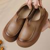 Genuine Leather Women's Casual Countertop Loafers Comfortable Work Business Shoes Women's Flat Shoes Leather Anti-slip Shoes  Walking Shoes