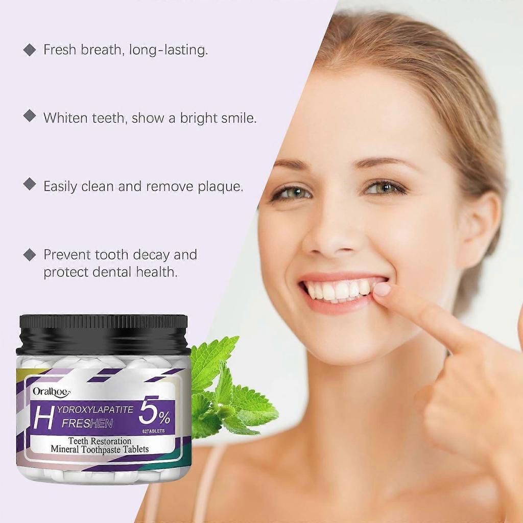 Oral mint toothpaste tablets portable mouthwash cleaner toothpaste tablets to remove stains fresh breath toothpaste