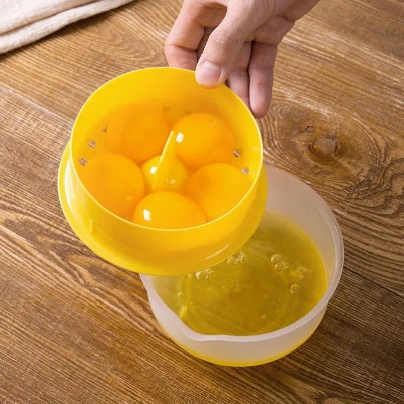 Egg White Separator Egg White Egg Yolk Filter Separator Kitchen Gadgets Baking Tools Large Capacity Kitchen Accessories