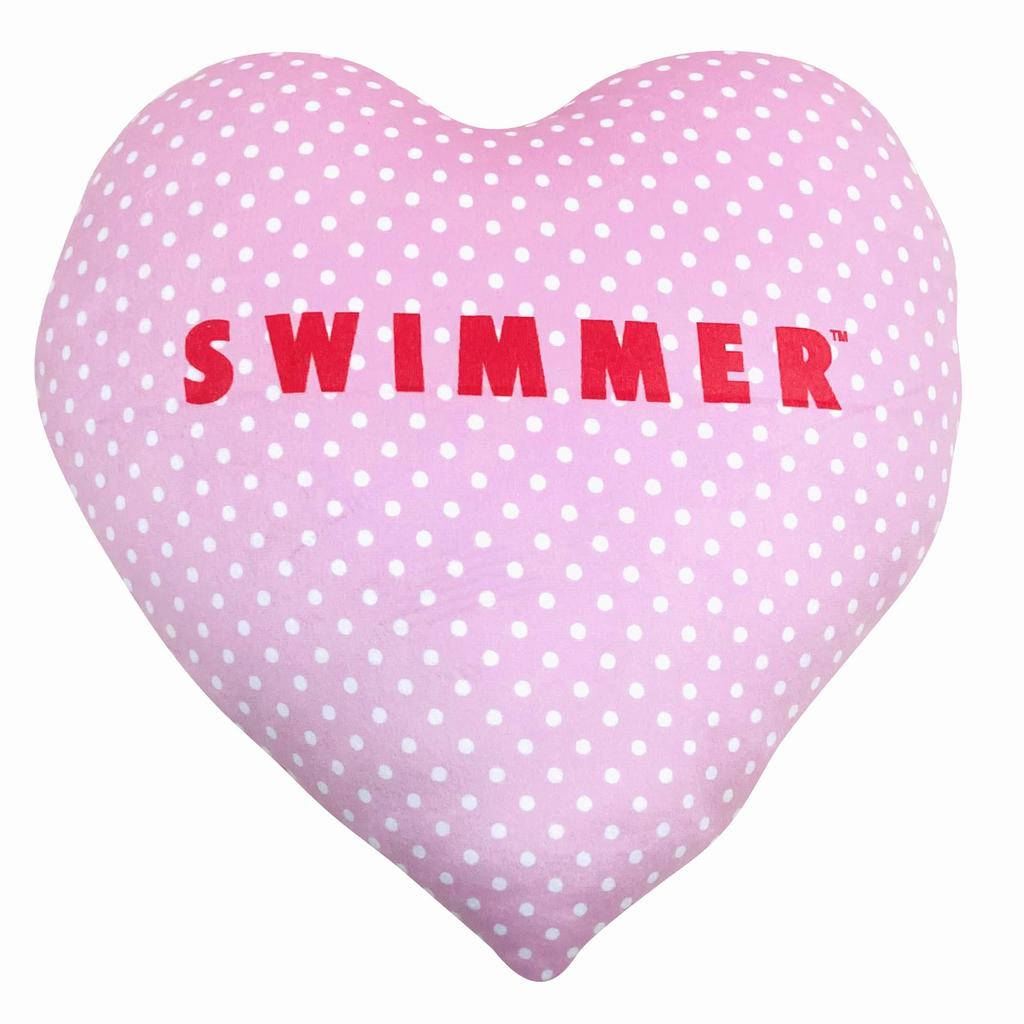 MORIPiLO Swimmer SWIMMER Cushion 45x35x10cm Character Goods Body Pillow Stuffed Toy Retro Heart Pink Morishita 4621564