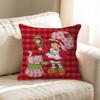 SStrawberry Vintage SShortcake Office Cushion Pillowcase Car Cushion Cover45X45CM Lumbar Pillowcase Sofa Pillowcover