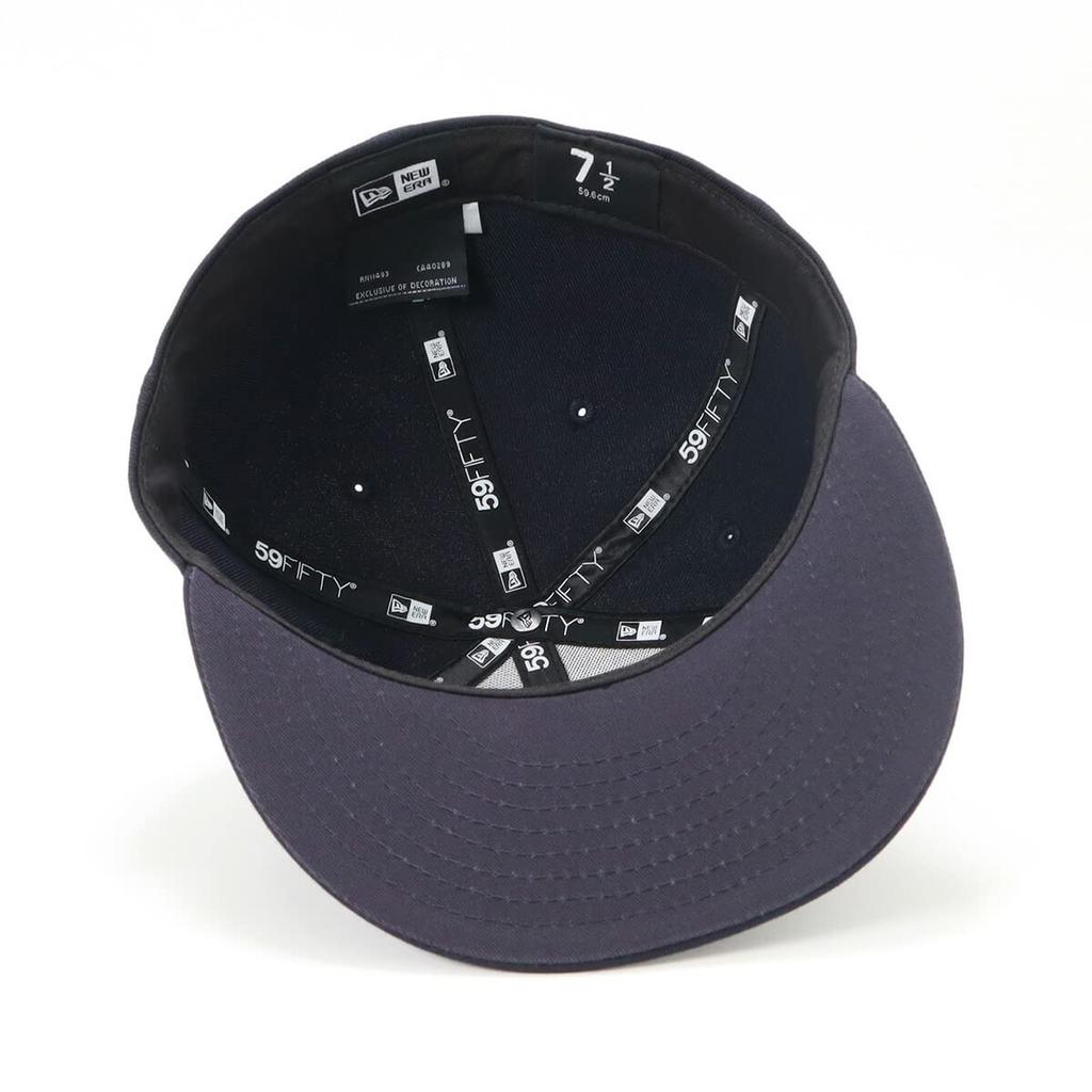 New Era Cap 59FIFTY Plain Basic Navy 7 5950 BASIC NVY SWHI 25J