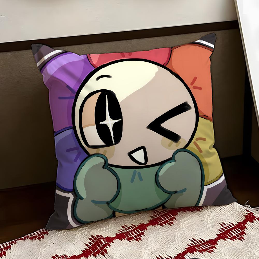 Game DDandys WWorld Cushion Cover Reversible Soft Durable Pillow Cover Home Car MultiScene Use for Daily Comfort