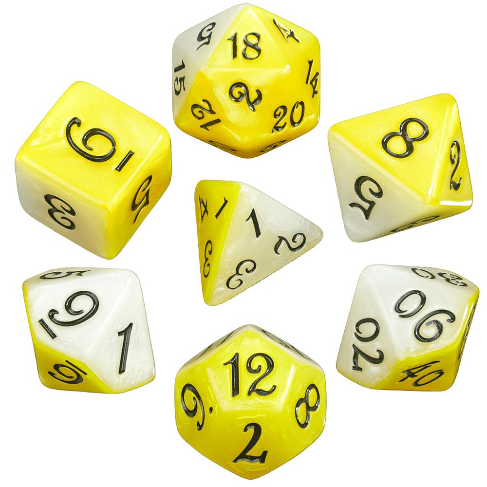 Набор многогранных кубиков DND, двухцветные кубики для DND RPG D4 D6 D8 D10 D12 D20, подарочная игрушка