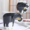 Керамическая кофейная кружка с 3D-ручкой в виде зебры - Уникальная кружка в подарок с животным