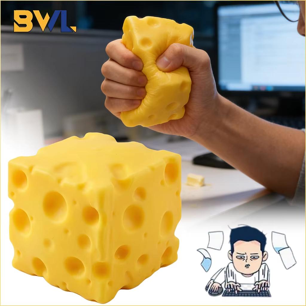 Сырная Сквиши Игрушка для Снятия Стресса Медленно Поднимающаяся Сжимаемая Фиджет-Игрушка Для Офиса Дома Школы Успокаивающая Тревогу Милая Кавайная