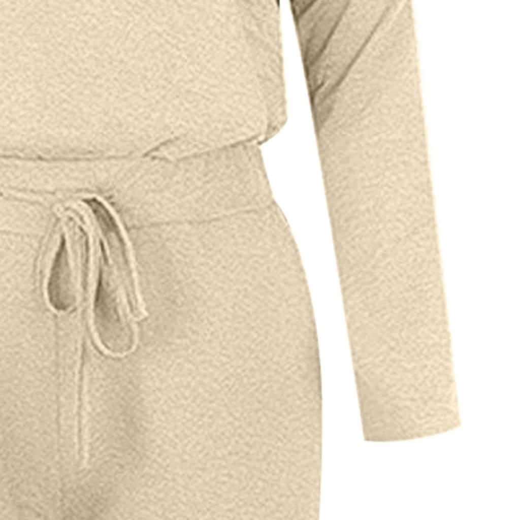 Женская мода, однотонный пуловер с длинным рукавом, свободные брюки, спортивные костюмы