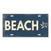 Летний пляж Ретро Жестяная табличка Номерной знак Табличка Металлическая Винтажный плакат для Паба Бара Серфинг