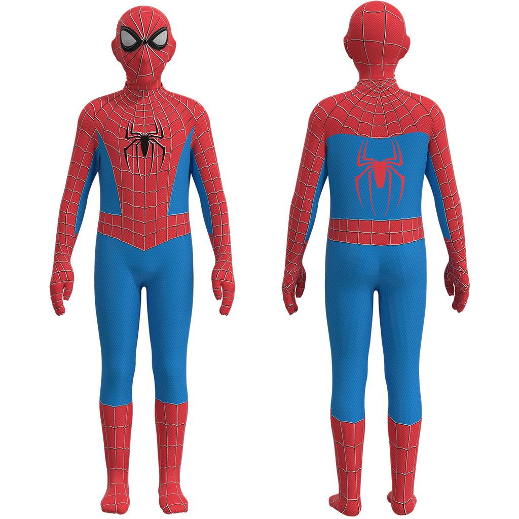 Halloween Spider-Man Costume for Boys, Avengers Cosplay Bodysuit, Superhero Role Play Outfit