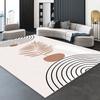 Современный ковер в геометрическом стиле для гостиной, минимализм, диван, нескользящий ковер большой площади, украшение спальни, эстетический прикроватный коврик для пола