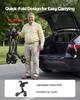 VEVOR Rollator Walker with Seat for Seniors, Foldable Lightweight Rolling Walker