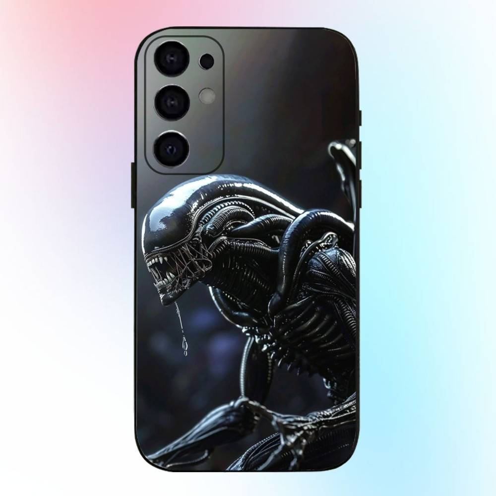 Чехол для телефона A-Alien X-Xenomorph P-Predator для Samsung S25, S24, S21, S22, S23, S30, Ultra, S20, Plus, Fe, Lite, Note, 10, 9, 5G Черный