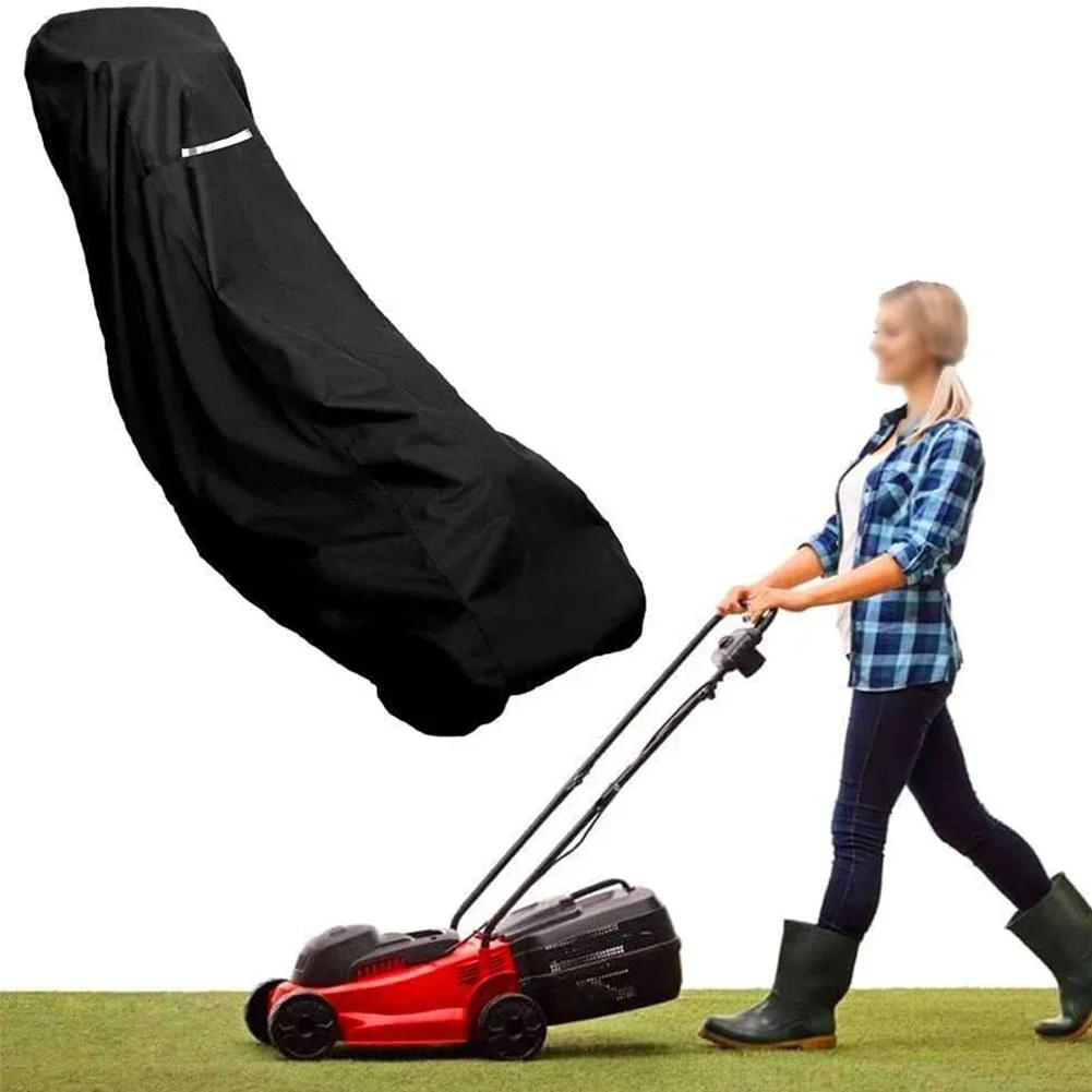 210D Polyester Cover Lawnmower Cover Garden Maintenance 195*108*66cm All-Weather Protection For Electric Lawnmower