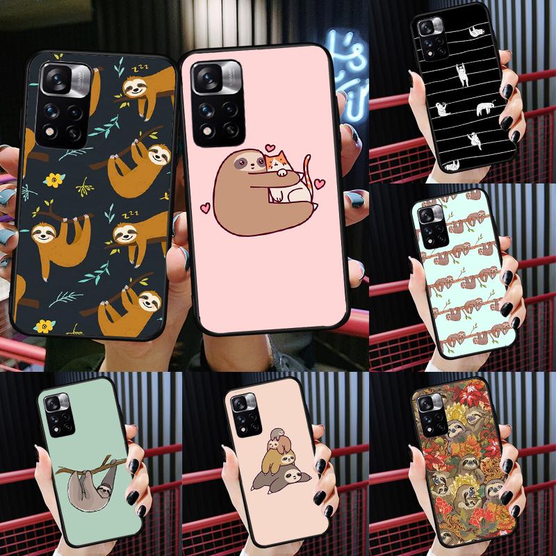 Sloth Cute Animal Case For Xiaomi Redmi 13C 10C 12C 14C Redmi Note 14 13 Pro 12 11 9 10 9S 10S 11S 12S Cover
