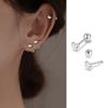 1Pair Heart Earring For Women Ear Bone Nail Cartilage Earring Spiral Stud Earring Body Jewelry Gifts