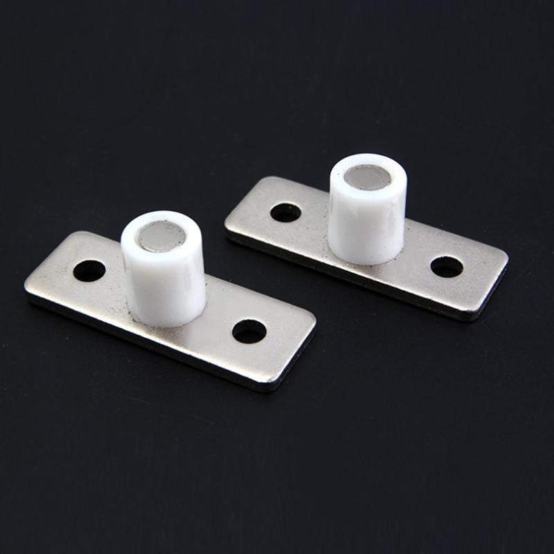 2Pcs Floor Mount Sliding Wooden Door Guide Roller Retainer Top