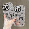 Black Bow Suitable for IPhone15 IPhone Case 16promax Mirror Three-dimensional 14 Light Luxury 13 Anti-fall