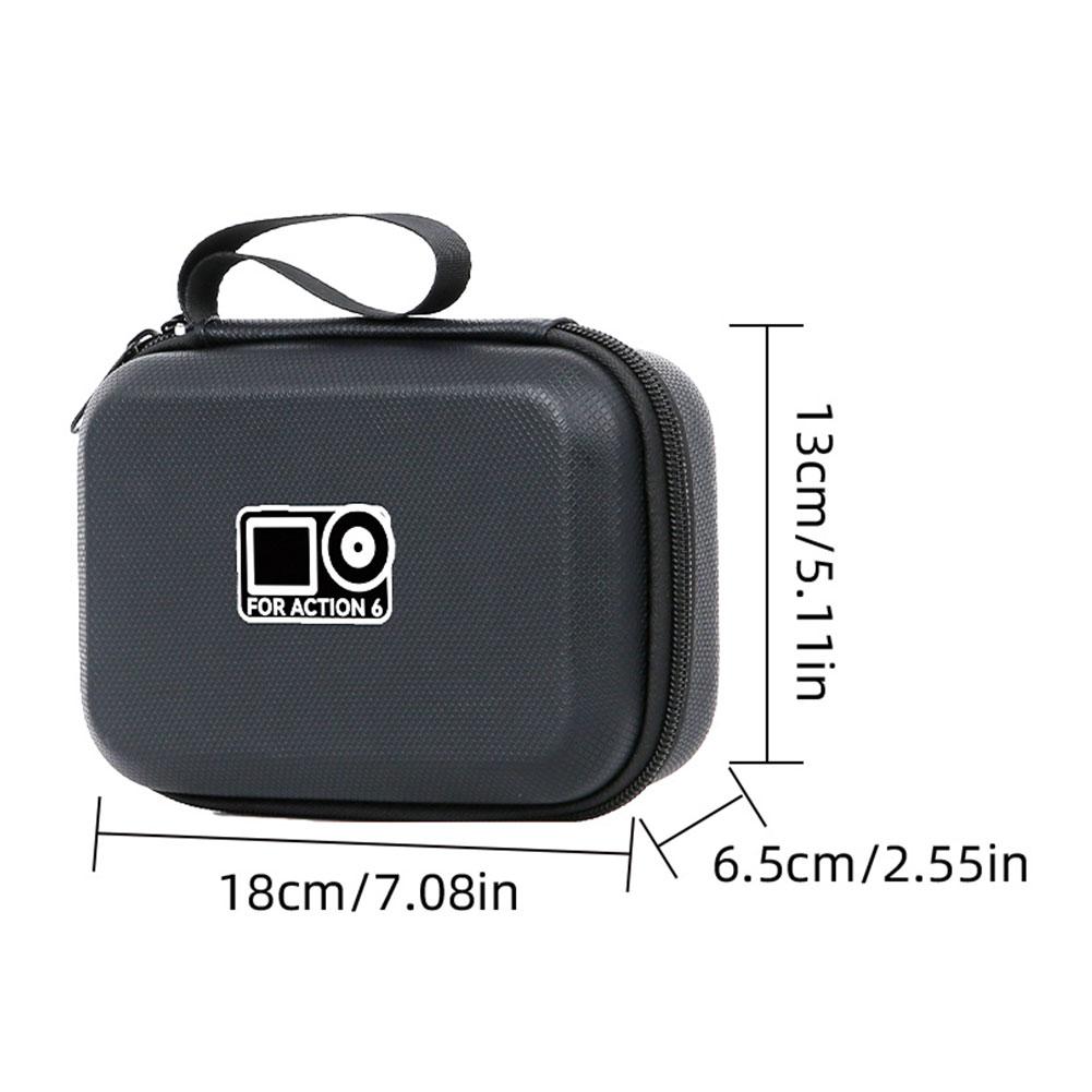 for dji Action 6 Standard Edition PU Material Storage Bag Scratch And Collision Prevention for dji Camera Storage Bag