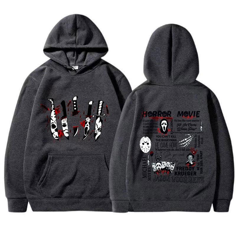 Friends Knife Horror Movie Halloween Hoodies Causal Unisex Hoodies
