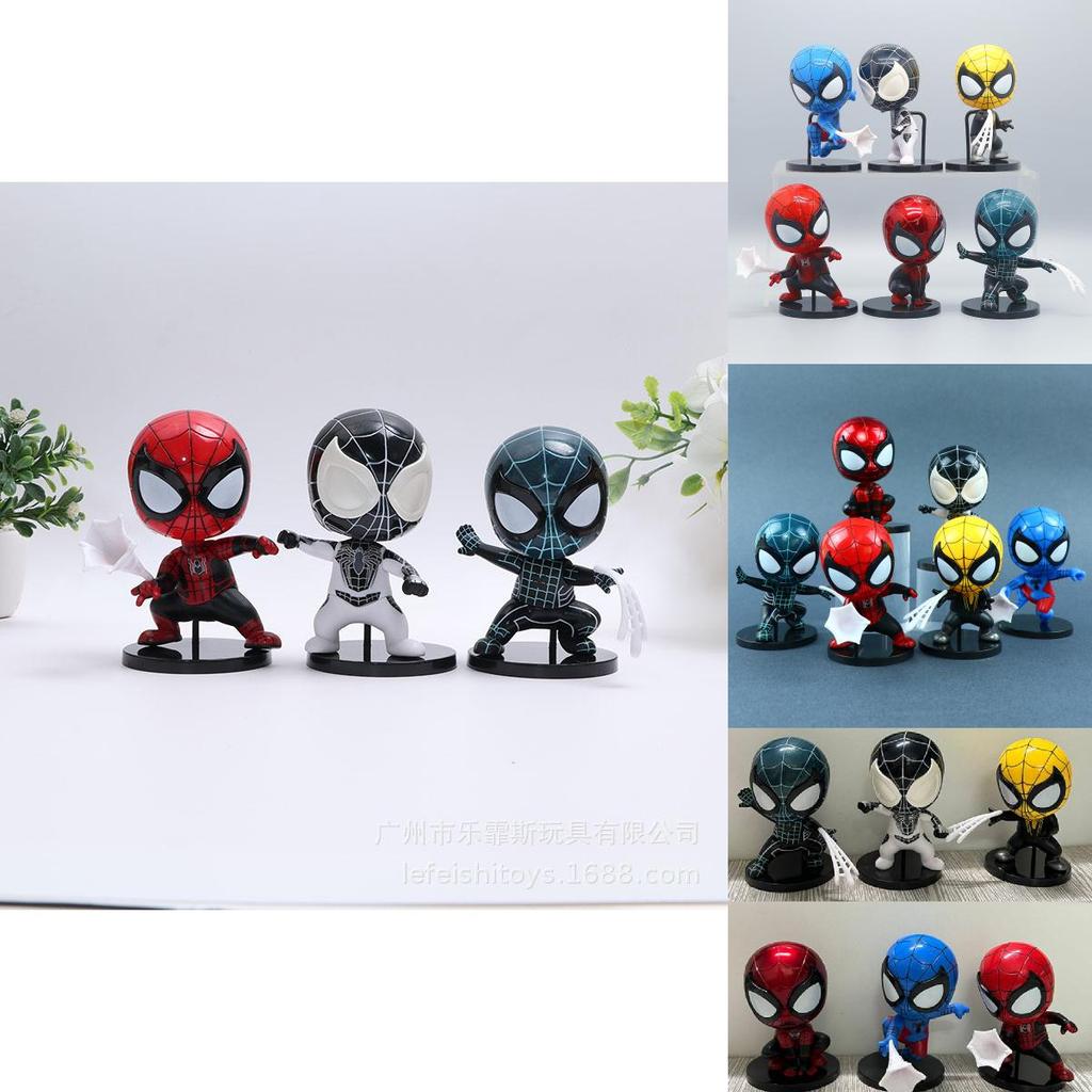 Потрясающая коллекция металлических фигурок Человека-паука, набор из шести штук, идеальный подарок для мужчин