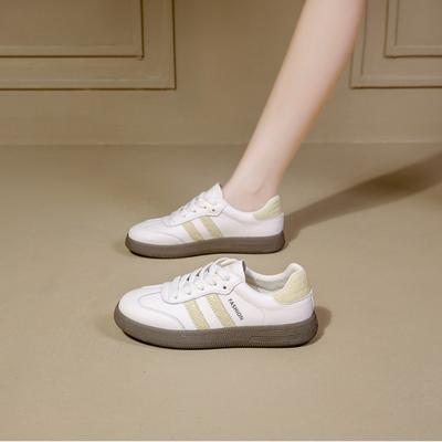 Женская обувь маленькие белые туфли для девочек универсальные весенне-осенние на плоской толстой подошве летние новые заказы резко возрастают досуг спорт