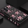 Чехол для Xiaomi Redmi Note 14 Pro 5G Розовые Бантики Цветочный Узор ТПУ Силиконовая Мягкая Обложка Для Redmi Note 13 12 11 Pro 4G 5G