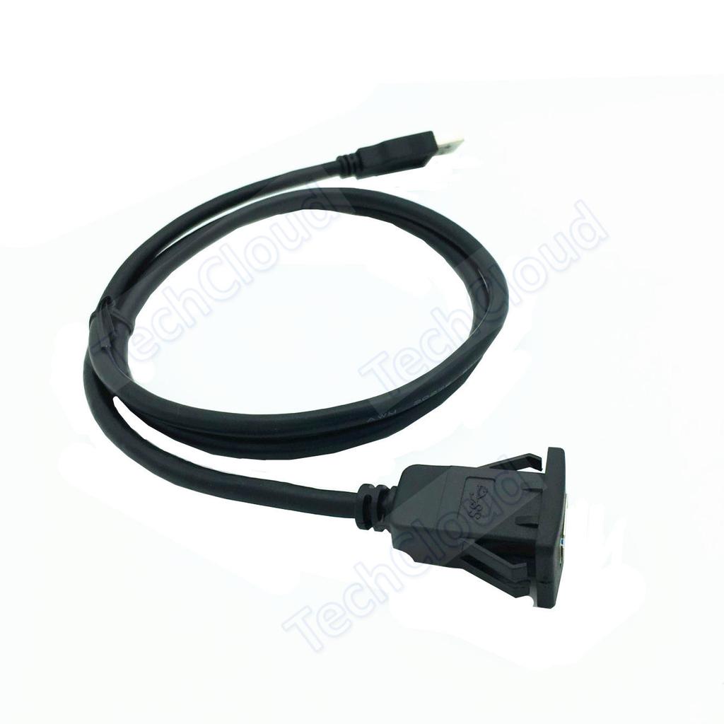 USB 3.0 USB-адаптер для скрытого монтажа, удлинительный кабель для панели приборов, для автомобиля, мотоцикла, дропс, панельный кабель с квадратным отверстием