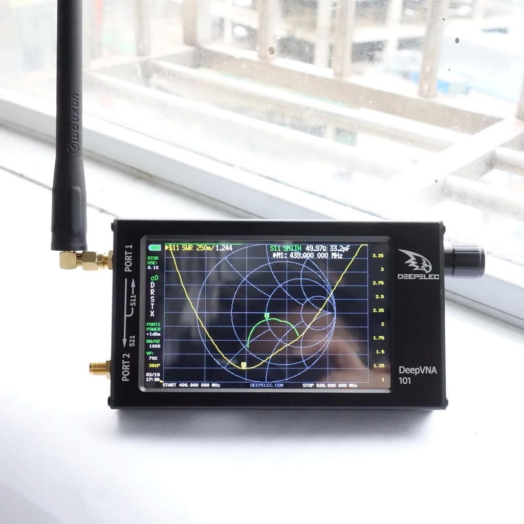 New NanoVNA-F DeepVNA 101 Vector Network Analyzer 4.3 inch IPS LCD Screen 10k - 1.5GHz Antenna Analyzer nano vna network tester
