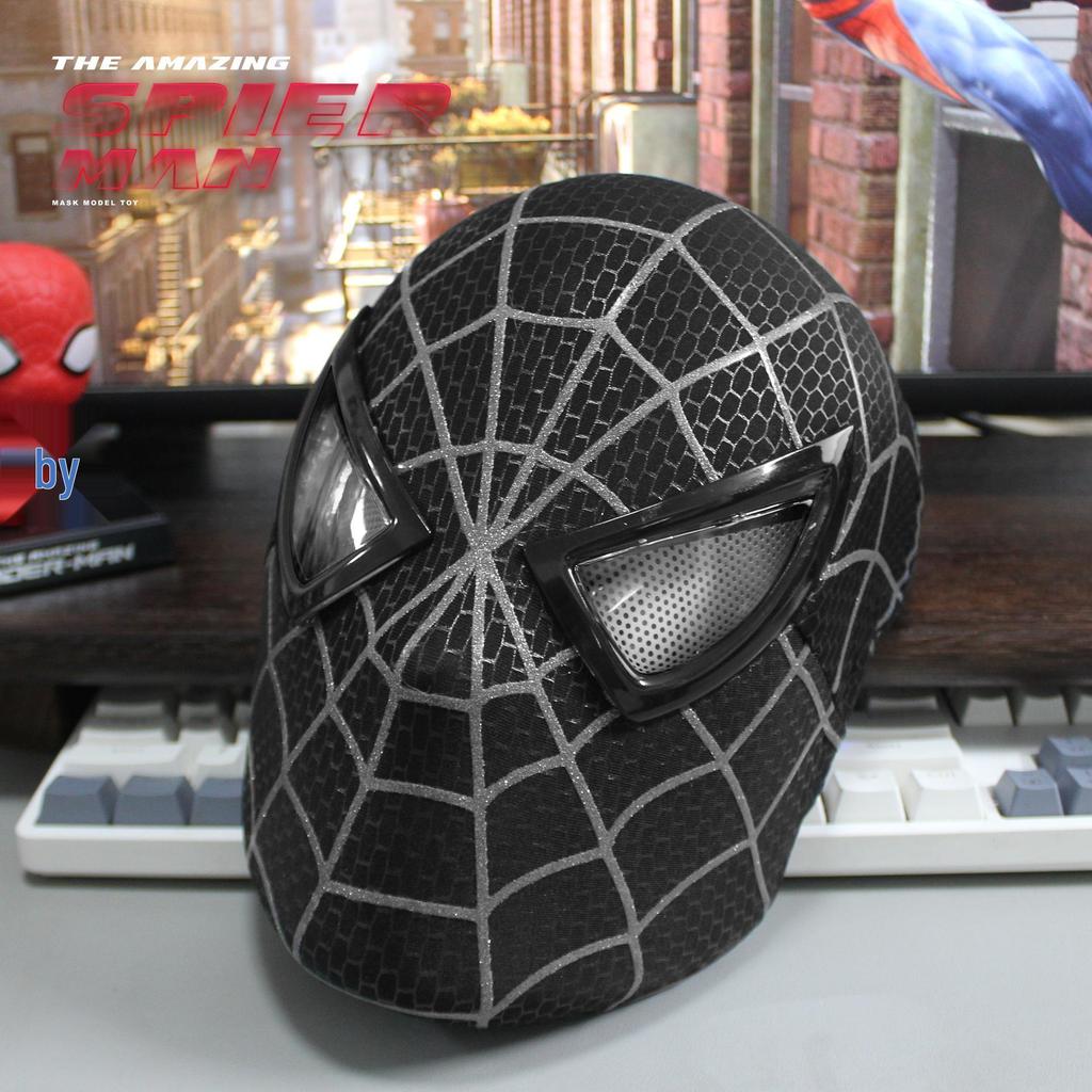 Spider-Man Light-Up Mask with Movable Eyes for Halloween Cosplay