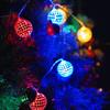 LED Disco Ball String Light Christmas Tree Decorations Battery Operated Mirror LED
