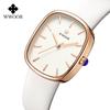 WWOOR элегантные женские новые часы с маленьким квадратным циферблатом, кварцевые водонепроницаемые изысканные винтажные женские часы с ремешком