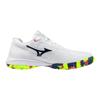 Mizuno Wave Claw 4 Badminton Size 2E Shoes, White/Ice Blue, 27.5 cm,