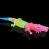 Портативная игрушка-крокодил, развивающая, музыкальная, электрическая, светодиодная, светящаяся, модель животного