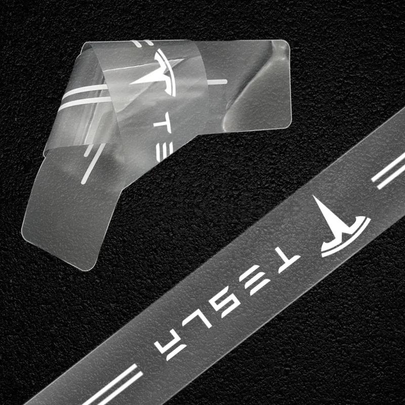 ALK1 Transparent Car Trunk Badge Protective 3D Sticker for Tesla Model 3 Model X Y TM3 TMX TMS S 2016-2020 Decals Wheel Center Caps