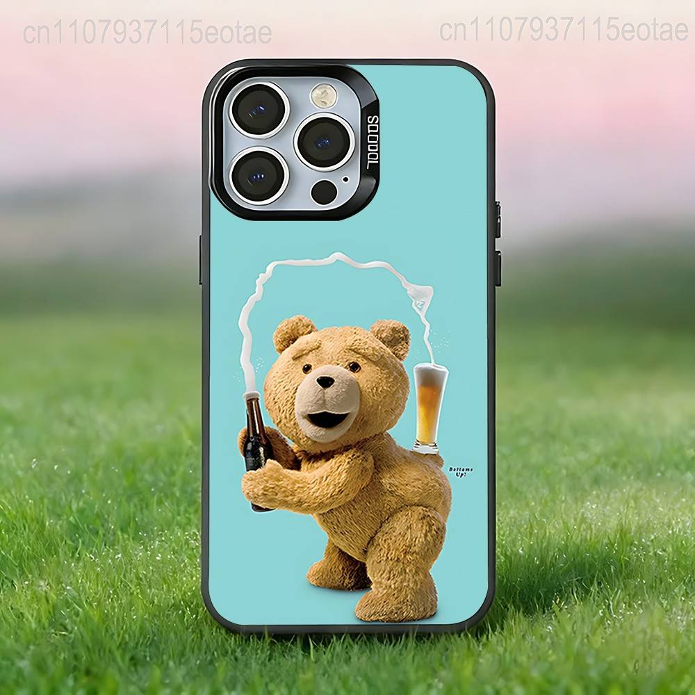Чехол для телефона 'Мишка Тедди Фильм Т-Тед' Черный, Совместим с iPhone 17 16 15 14 13 12 11, Pro, Max, Plus, E, Air, Mini