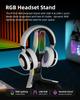 RGB Подставка для игровых наушников IFYOO с 2 портами USB и 1 креплением для игровых наушников для ПК Xbox Xbox Series Держатель для наушников Настольный Геймерский Черный Белый Type-C