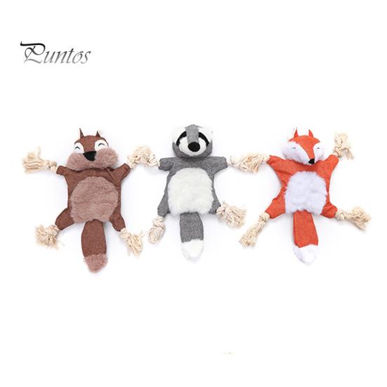 Игрушка для домашних животных, плюшевая лиса, енот, белка, игрушка для жевания, интерактивная игрушка для домашних животных, устойчивая к укусам, чистка зубов, игровая игрушка для кошек, собак