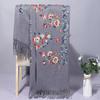 Winter Scarf Embroidery Flower Pattern Tassel Trim Long Scarf Ethnic Style Thickened Warm Women Shawl