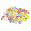 100PCS Colorful Mixed Resin Buttons Rotundity Household Handmade DIY Sewing Supplies Clothing Accessories Material Bags TMZ