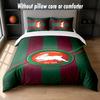 South Sydney Rabbitohs Design Bed Bedding Set 1 Duvet Cover + 2 Pillowcases Soft Breathable Household Bed Linens