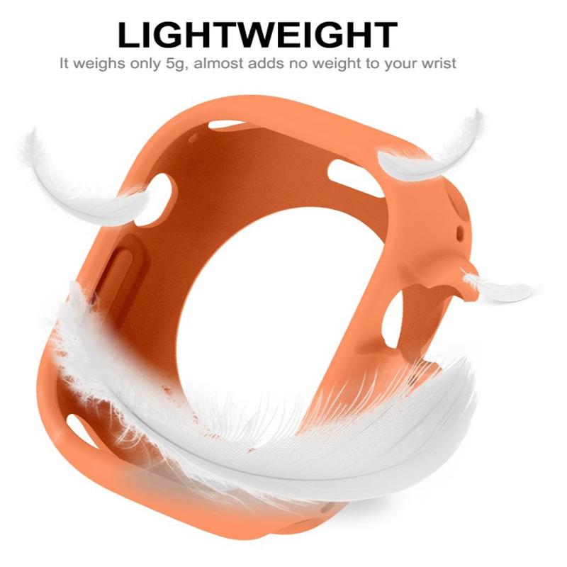 Soft Silicone Case for Apple Watch Ultra 4 3 49mm Accessories All-Round Bumper Protective Cover iWatch Band Ultra 4 Ultra3 49 mm 7