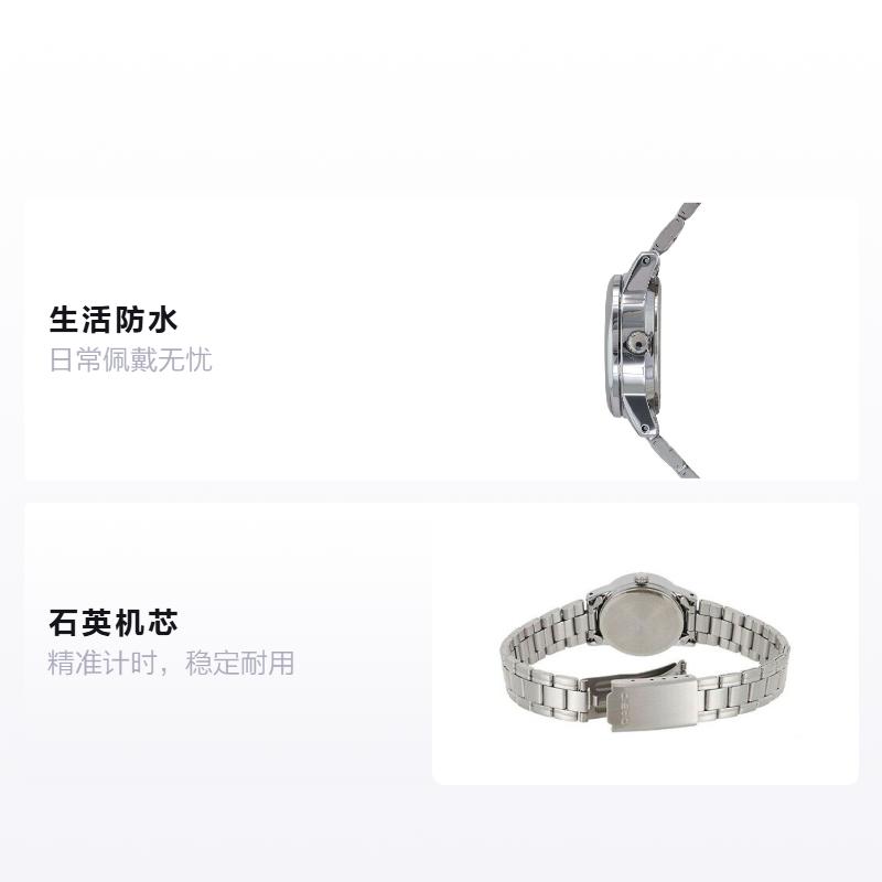 Casio Серия STANDARD, модный, деловой, ретро, литературный и универсальный, классическая стрелка, индикатор даты, синий циферблат, водостойкий, кварцевый LTP-V002D-2B