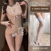 Sex underwear, deep V show big one-piece lace sexy open crotch free uniform temptation pure desire suit