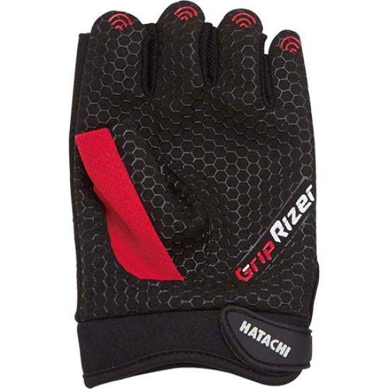 HATACHI Ground Golf Power Finger BH8013 Gloves, Red, Small,